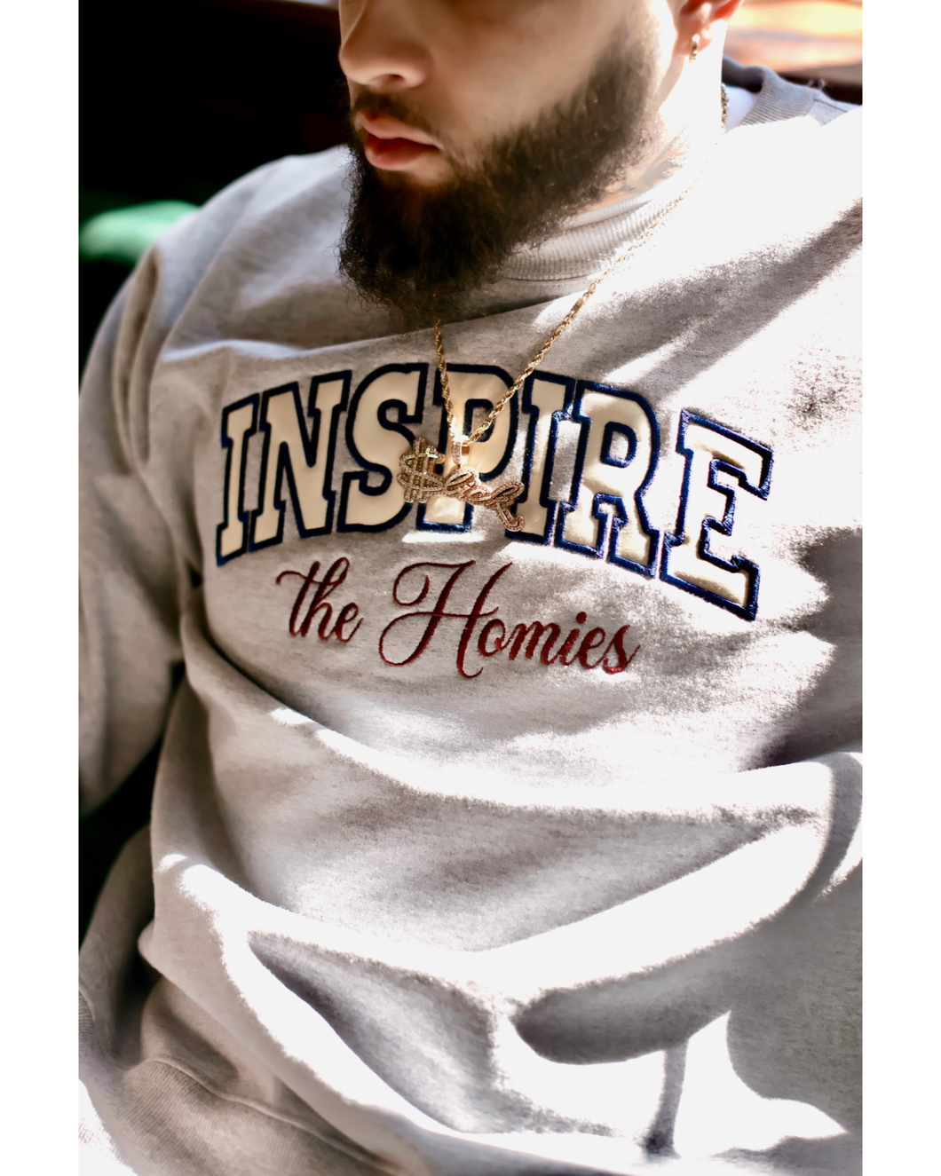 “Inspire the Homies” heavyweight crewneck sweatshirt